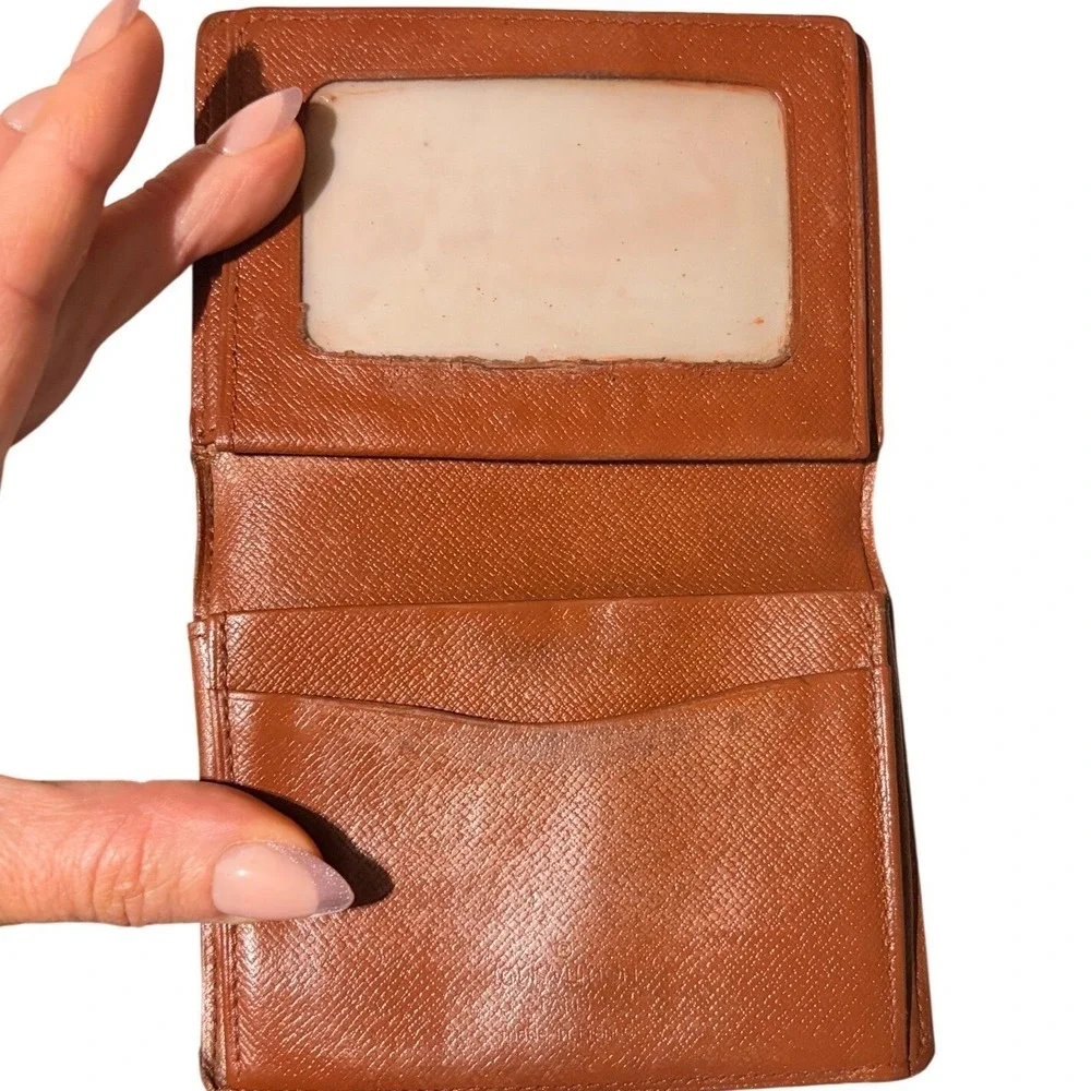 Louis Vuitton Monogram ID‎ Holder Wallet Brown Coated Canvas Made in France
